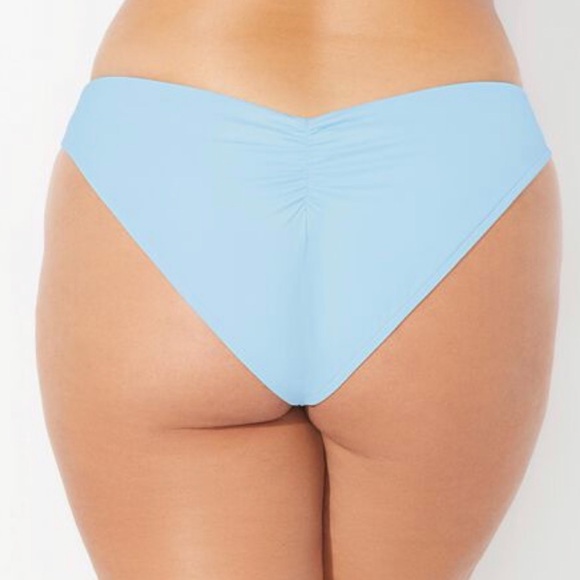 NWT Swimsuits for All Scrunched Cheeky Camille Blue Bikini Bottom | Large - Picture 8 of 8